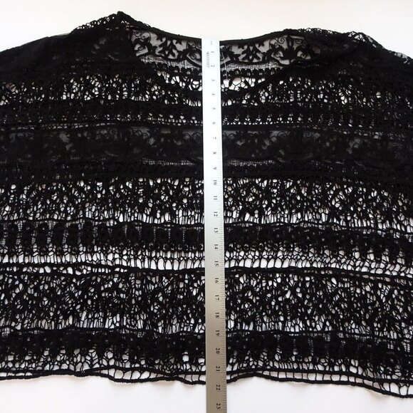 TORRID Women's Lace Crochet Top Pullover Blouse Topper Swim Cover-Up Black 4X 4 - Picture 11 of 12